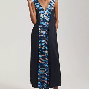 Anthropologie MAEVE  V-Neck Maxi Dress Sz 2